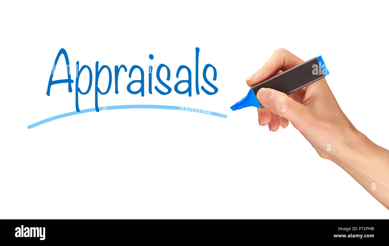 Appraisals, Induction Training headlines concept. Stock Photo