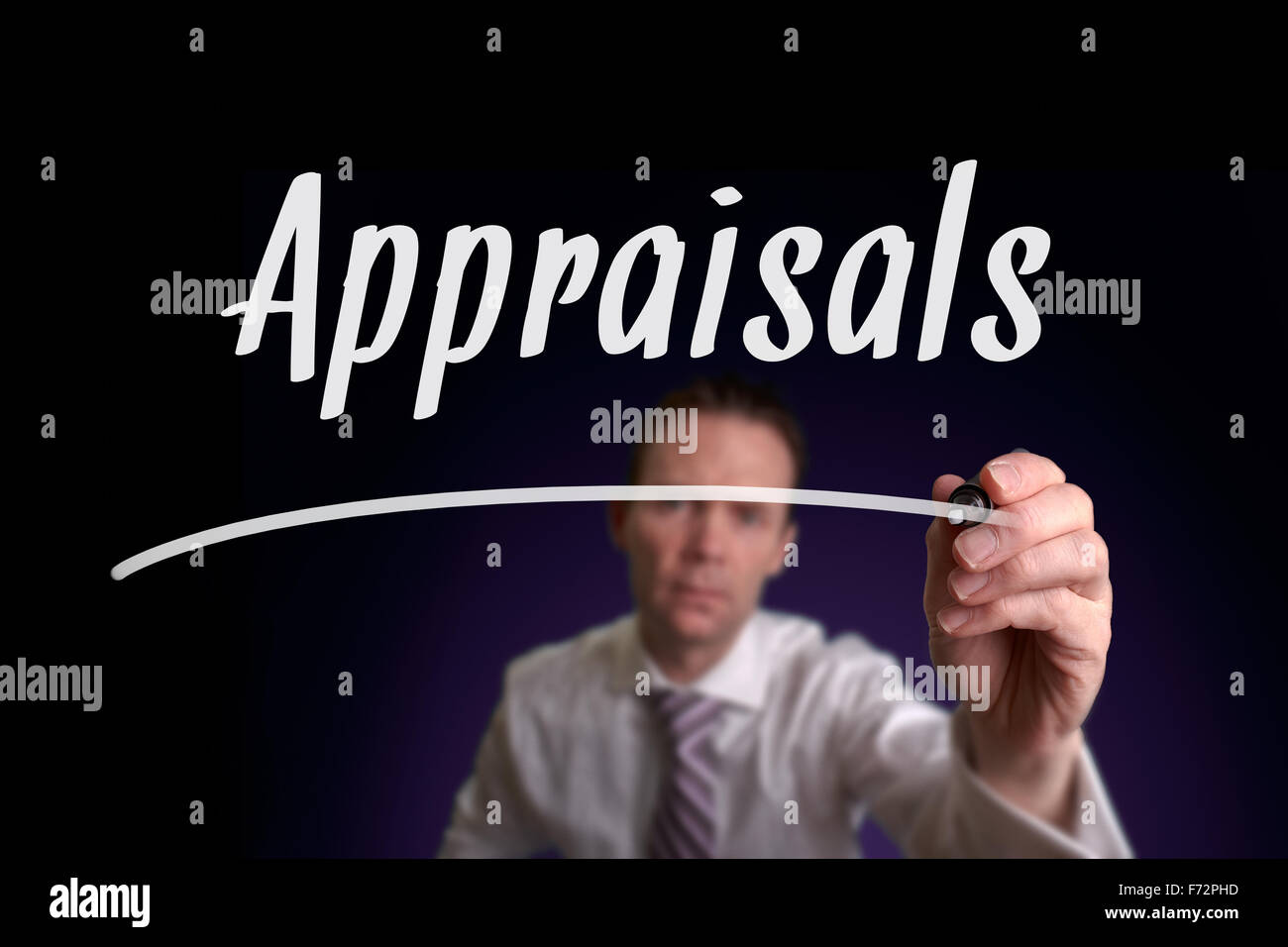 Appraisals, Induction Training headlines concept. Stock Photo