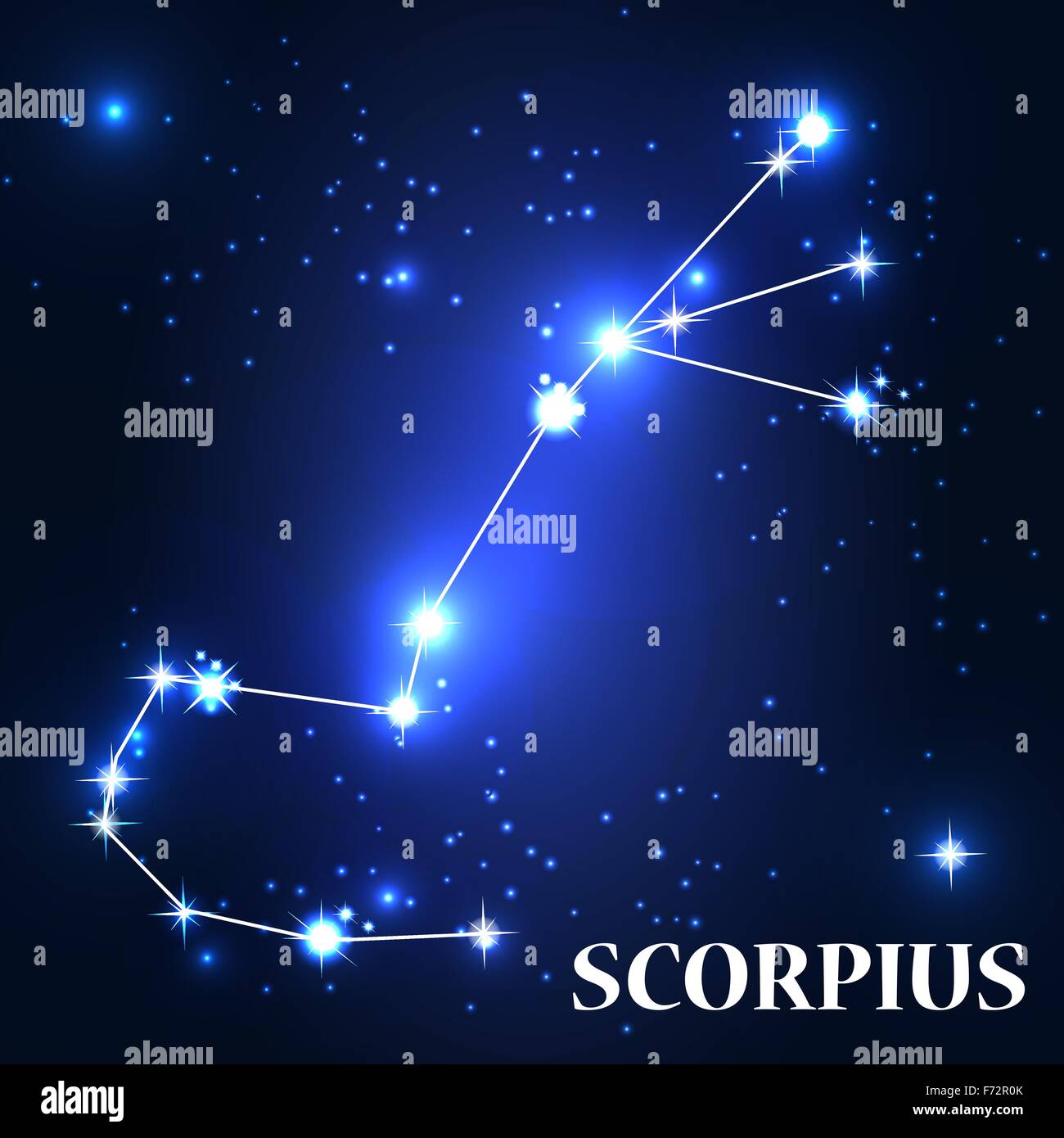 Symbol. Scorpius Zodiac Sign. Vector Illustration. Stock Vector