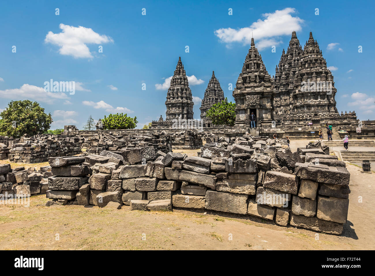 Prambanan temple near Yogyakarta on Java island, Indonesia Stock Photo ...