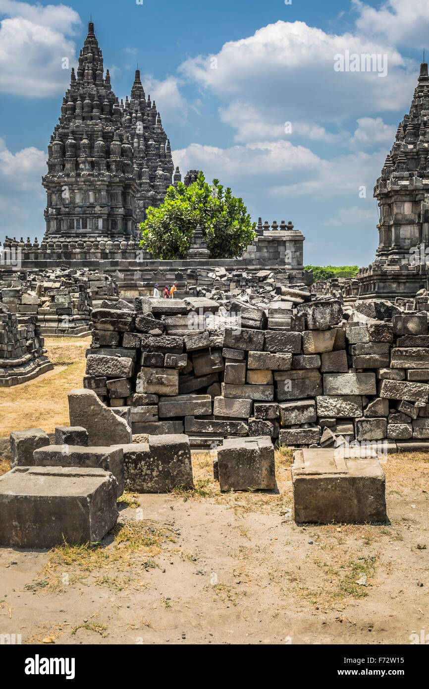 Prambanan temple near Yogyakarta on Java island, Indonesia Stock Photo ...