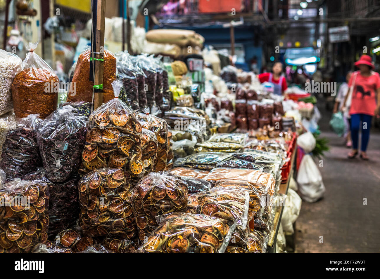 Market in Bangkok, Thailand. Stock Photo