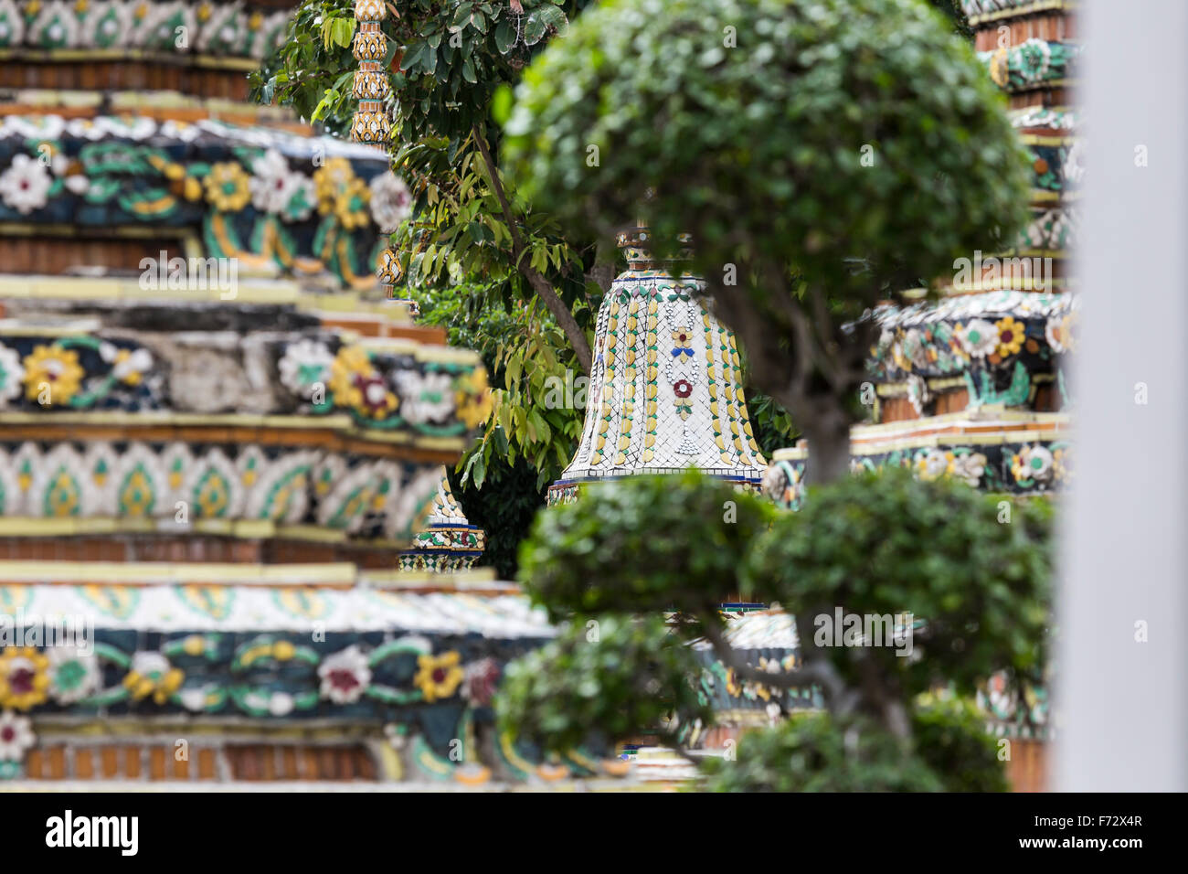 Beautiful Wat Pho temple in Bangkok Thailand Stock Photo - Alamy