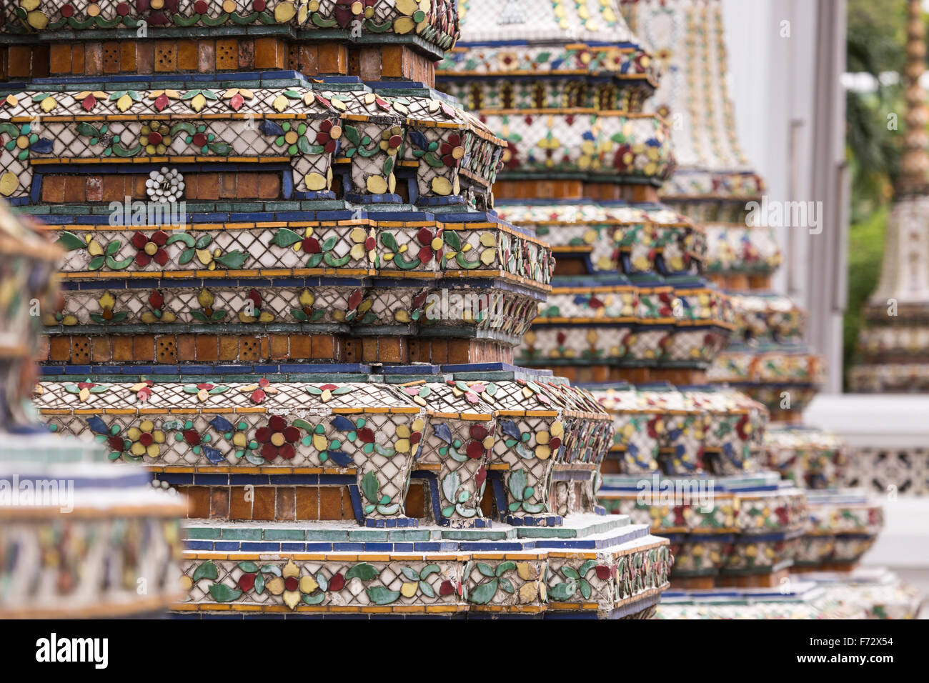 Beautiful Wat Pho temple in Bangkok Thailand Stock Photo - Alamy