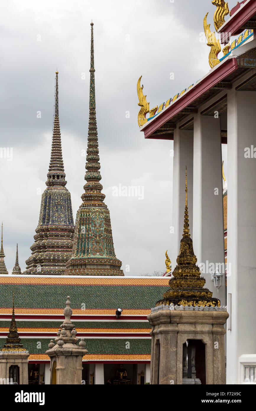 Beautiful Wat Pho temple in Bangkok Thailand Stock Photo - Alamy