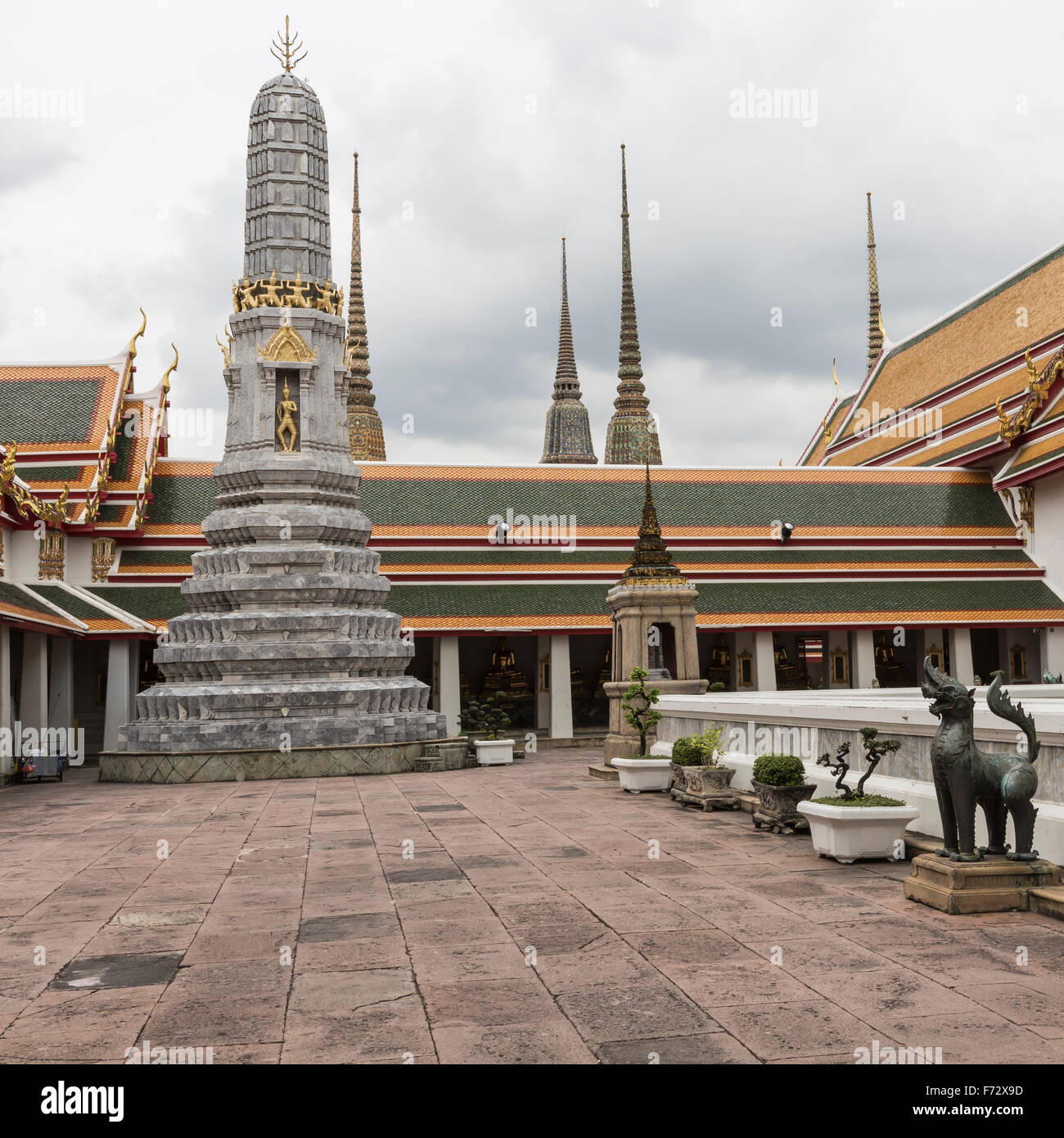 Beautiful Wat Pho temple in Bangkok Thailand Stock Photo - Alamy