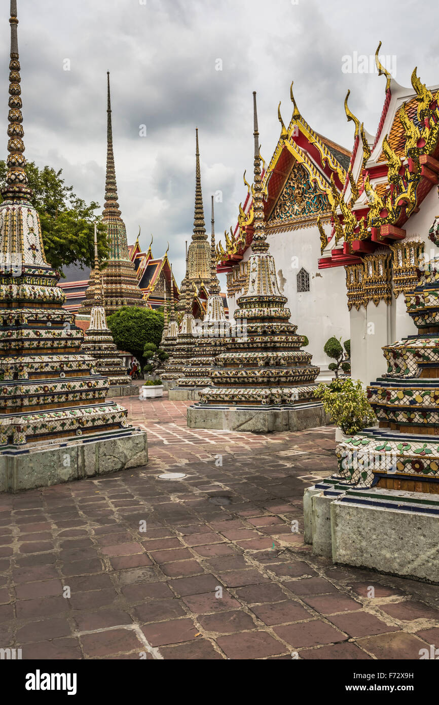 Beautiful Wat Pho temple in Bangkok Thailand Stock Photo - Alamy