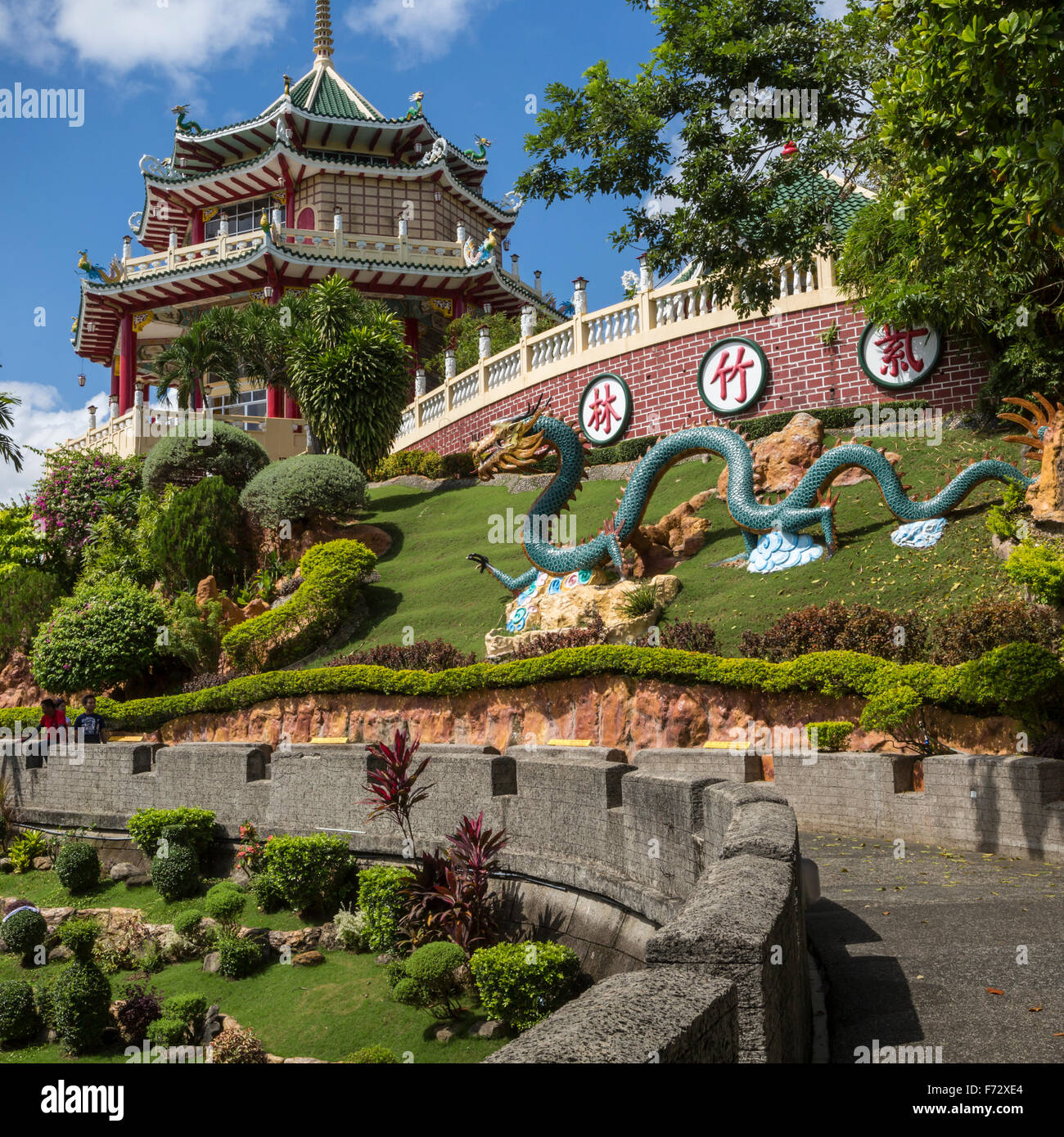 Dragon Sculpture at Yuanmiaoguan Taoist Temple. a Famous Historic