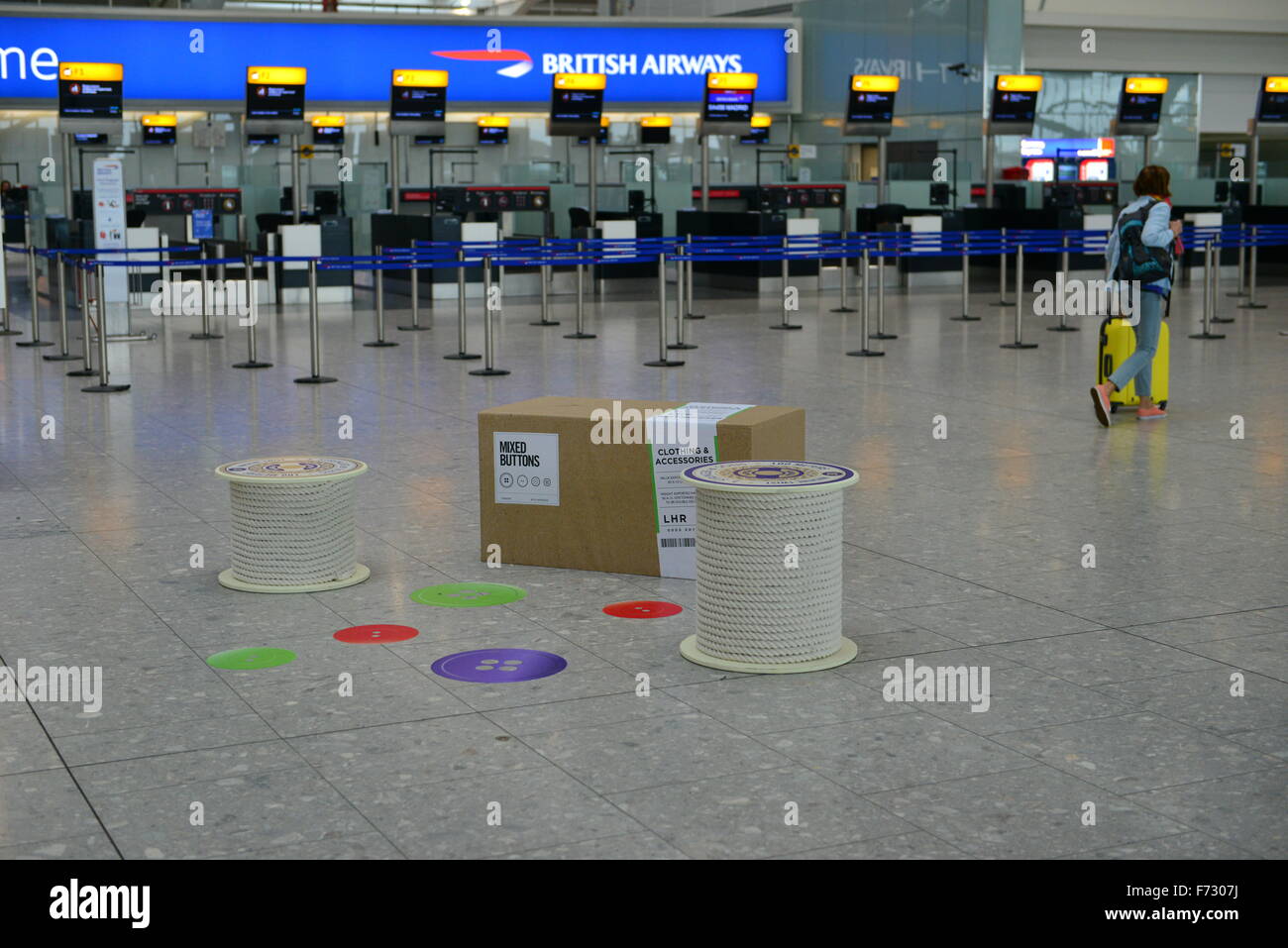 Heathrow terminal check in desks hires stock photography and images