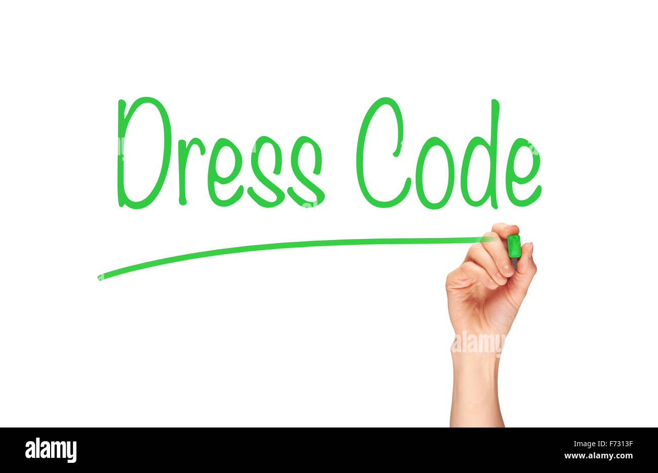 Dress Code, Induction Training headlines concept Stock Photo Alamy