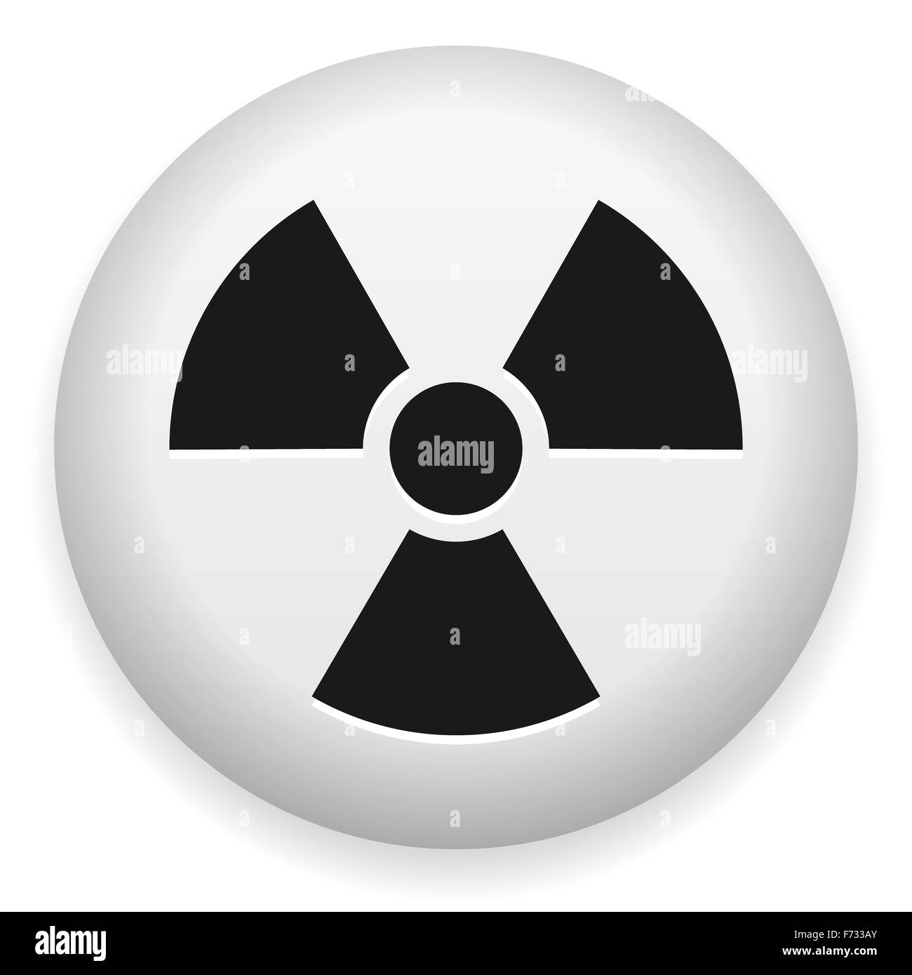 Nuclear Hazard Symbol Stock Photo