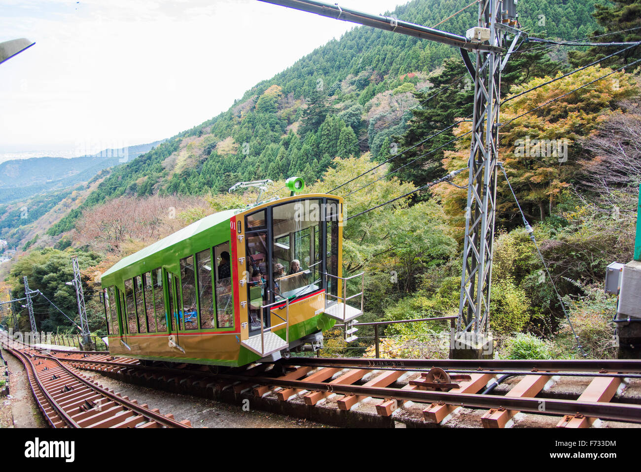 Oyama Cable Car Mt Oyama Isehara City Kanagawa Prefecture Japan Stock Photo Alamy