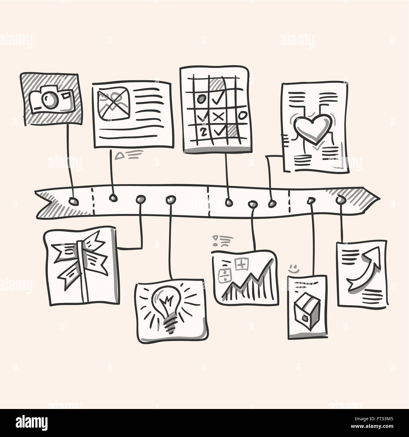 Timeline history graphic hi-res stock photography and images - Alamy