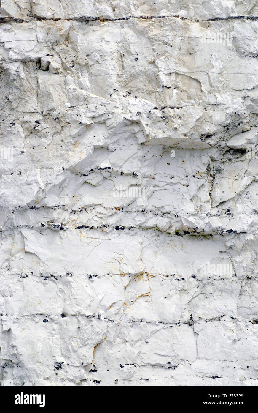 Flint ground in Chalk deposits, Birling Gap, Sussex, UK Stock Photo Alamy