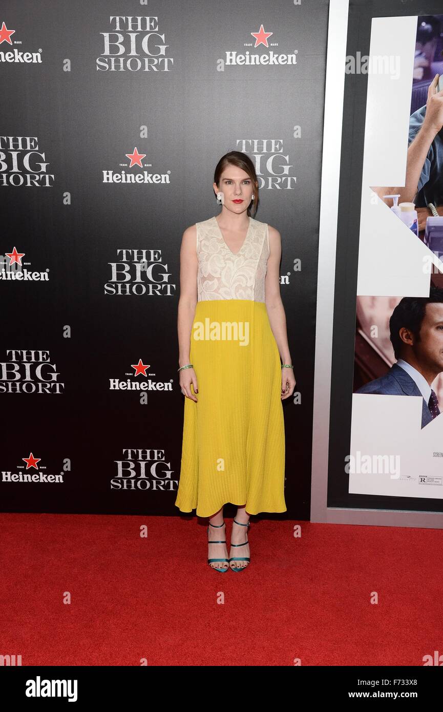 Eli Rabe New York, NY, USA. 23rd Nov, 2015. Lily Rabe at arrivals for THE BIG ...