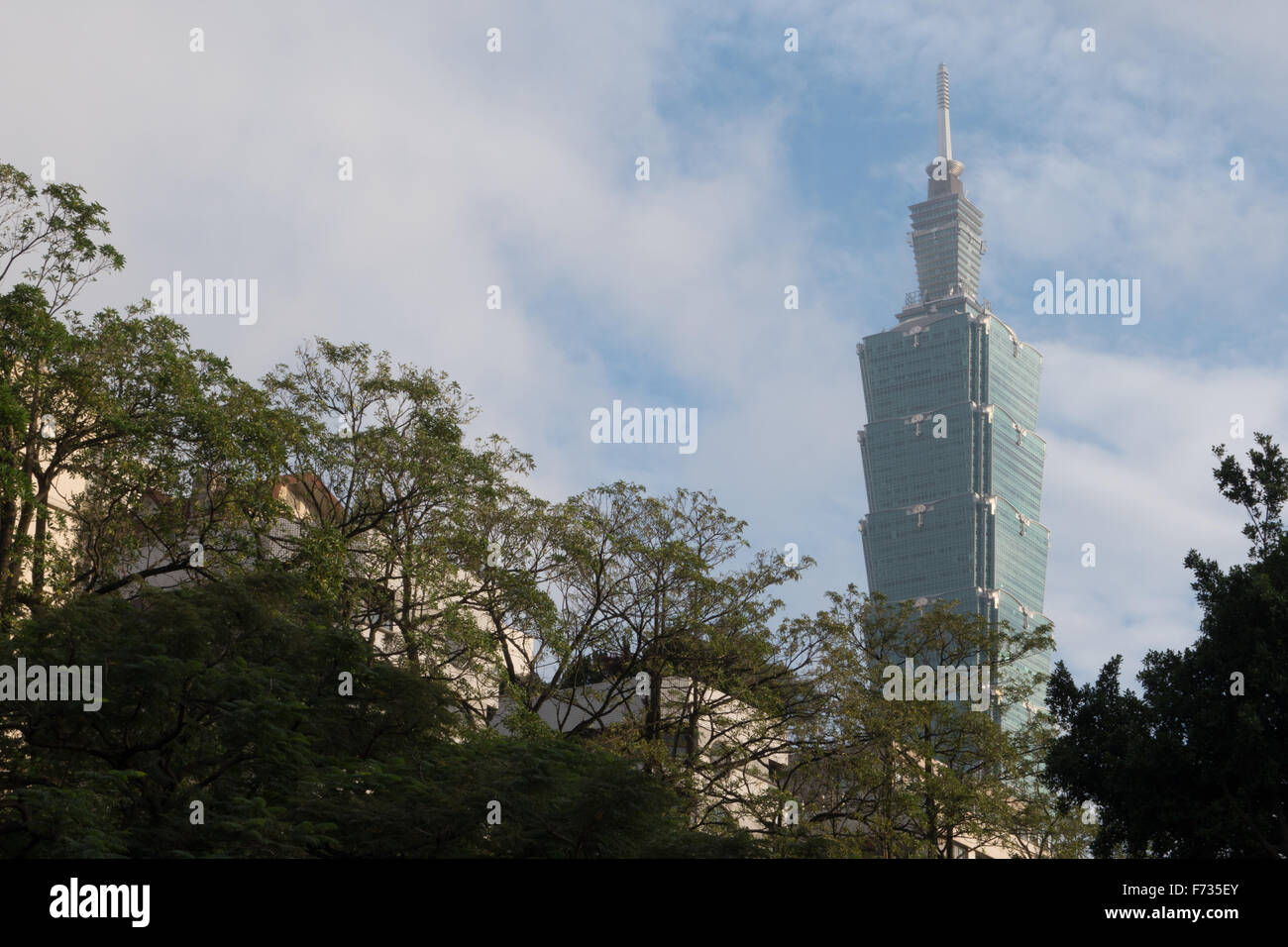 taipei 101 tower day Stock Photo