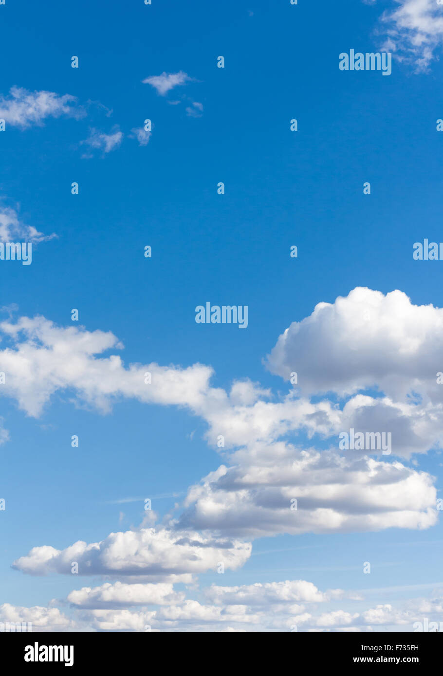 blue sky and white clouds on a sunny day Stock Photo - Alamy