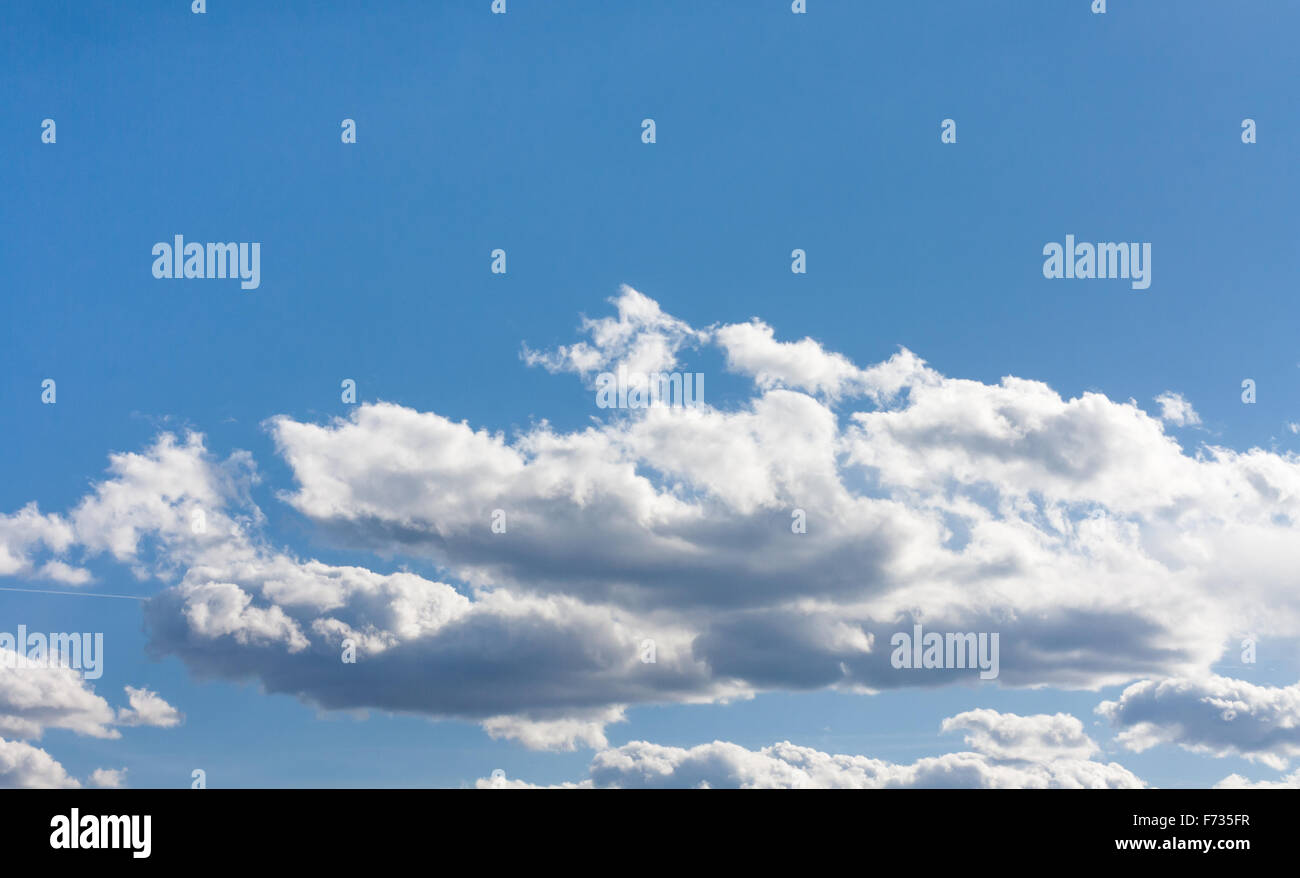 blue sky and white clouds on a sunny day Stock Photo - Alamy