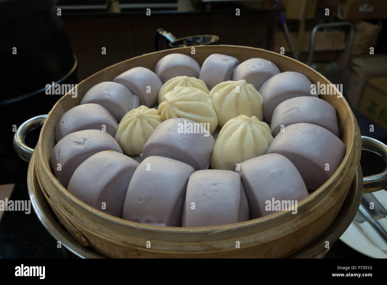 chinese steamed buns Stock Photo