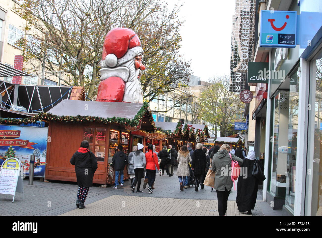 Christmas German Market in Bristol, England Stock Photo Alamy