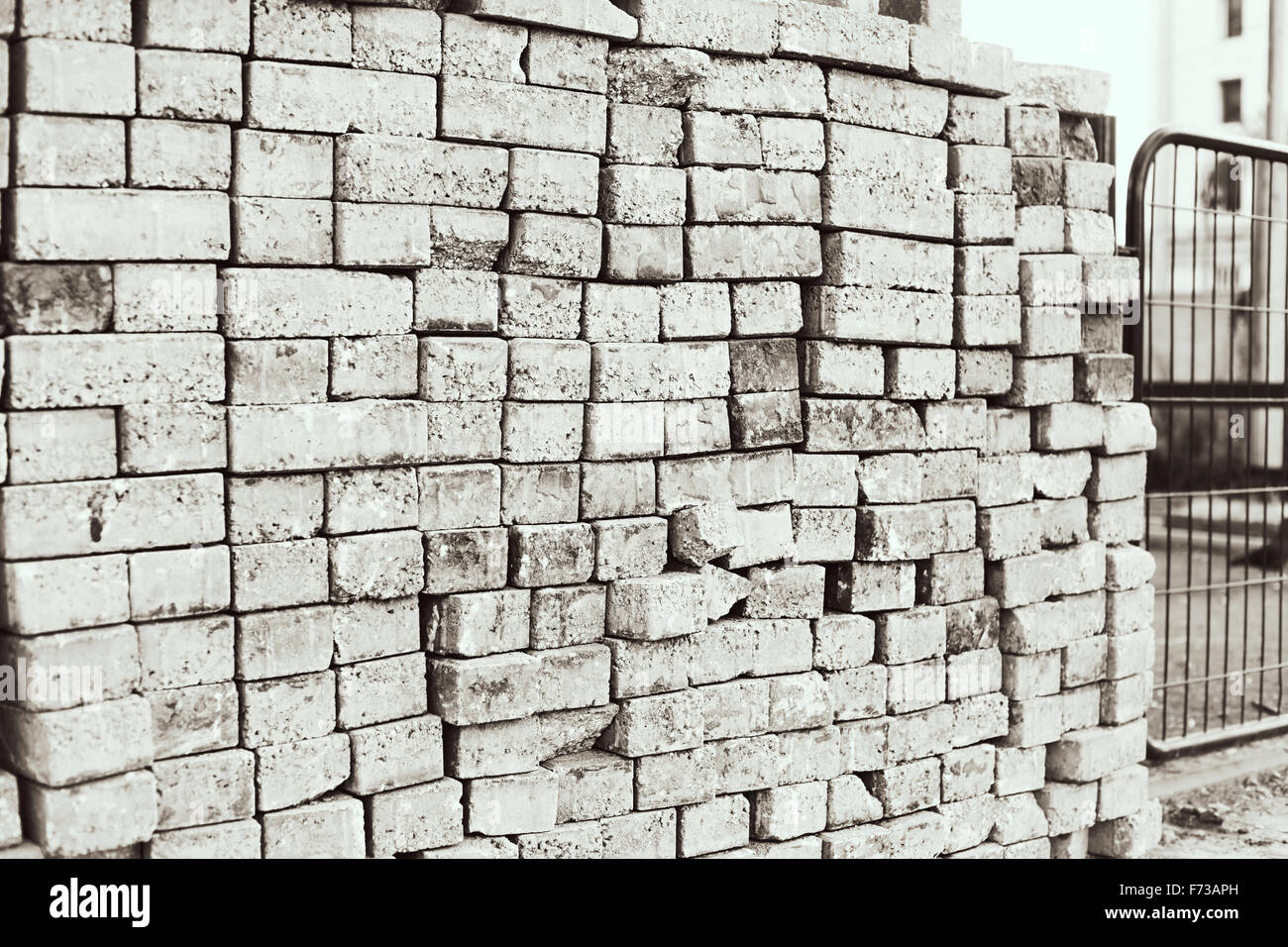 pile of cement brick block Stock Photo - Alamy