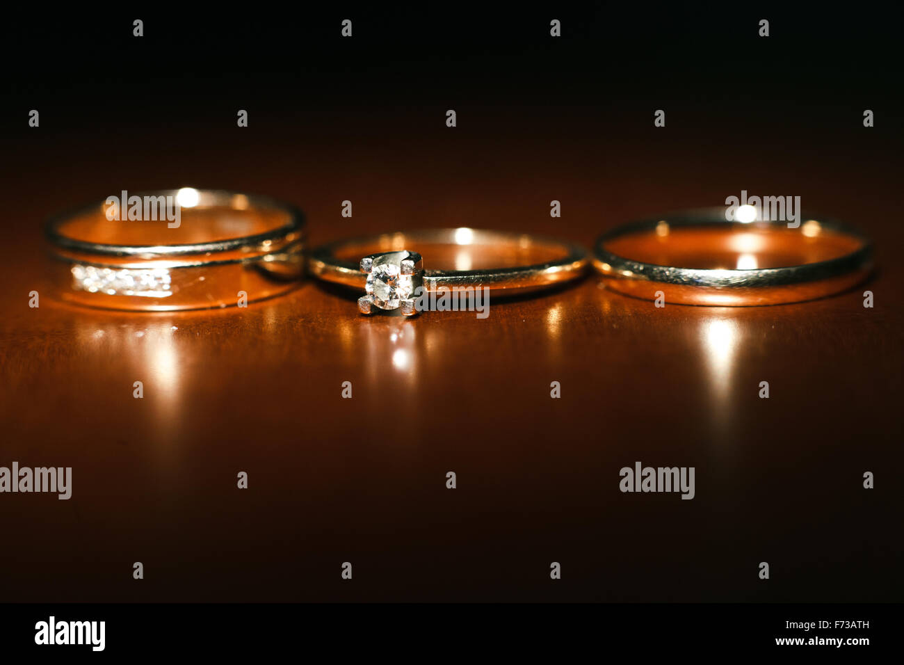 Nice wedding rings Stock Photo - Alamy