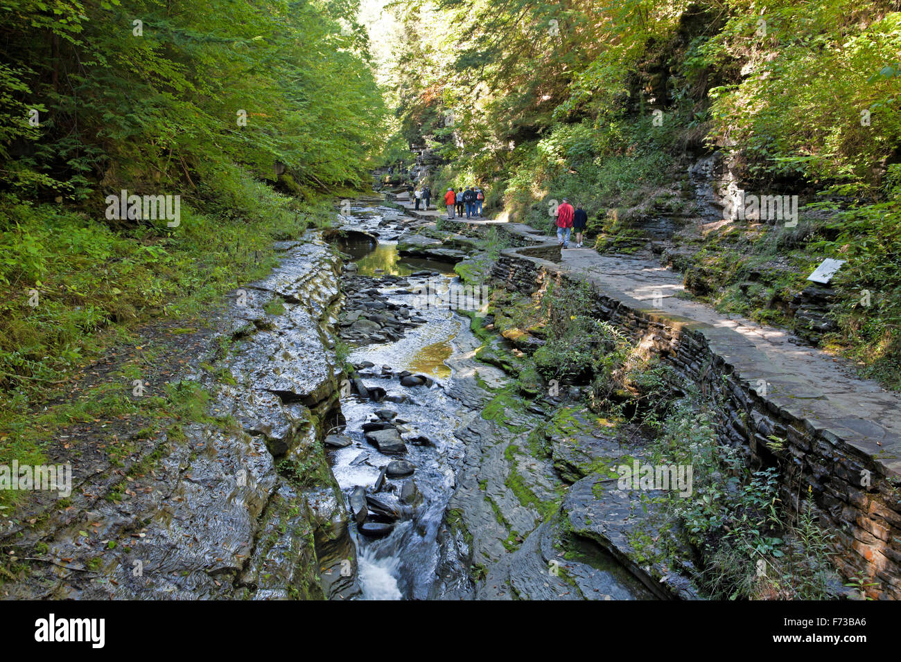 Watkins Glen State Park, New York State. Stock Photo