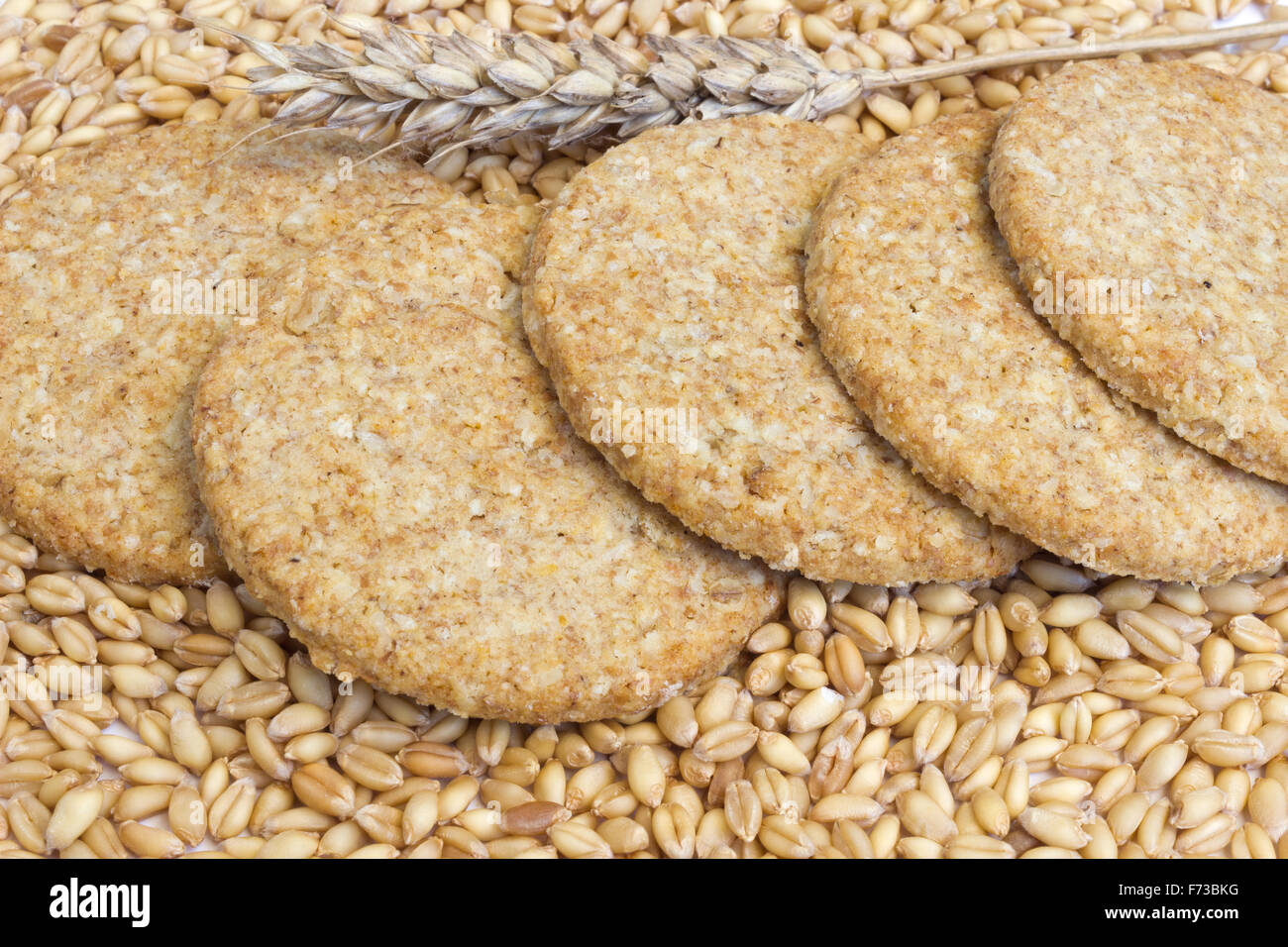 Cookies from whole grain wheat Stock Photo Alamy