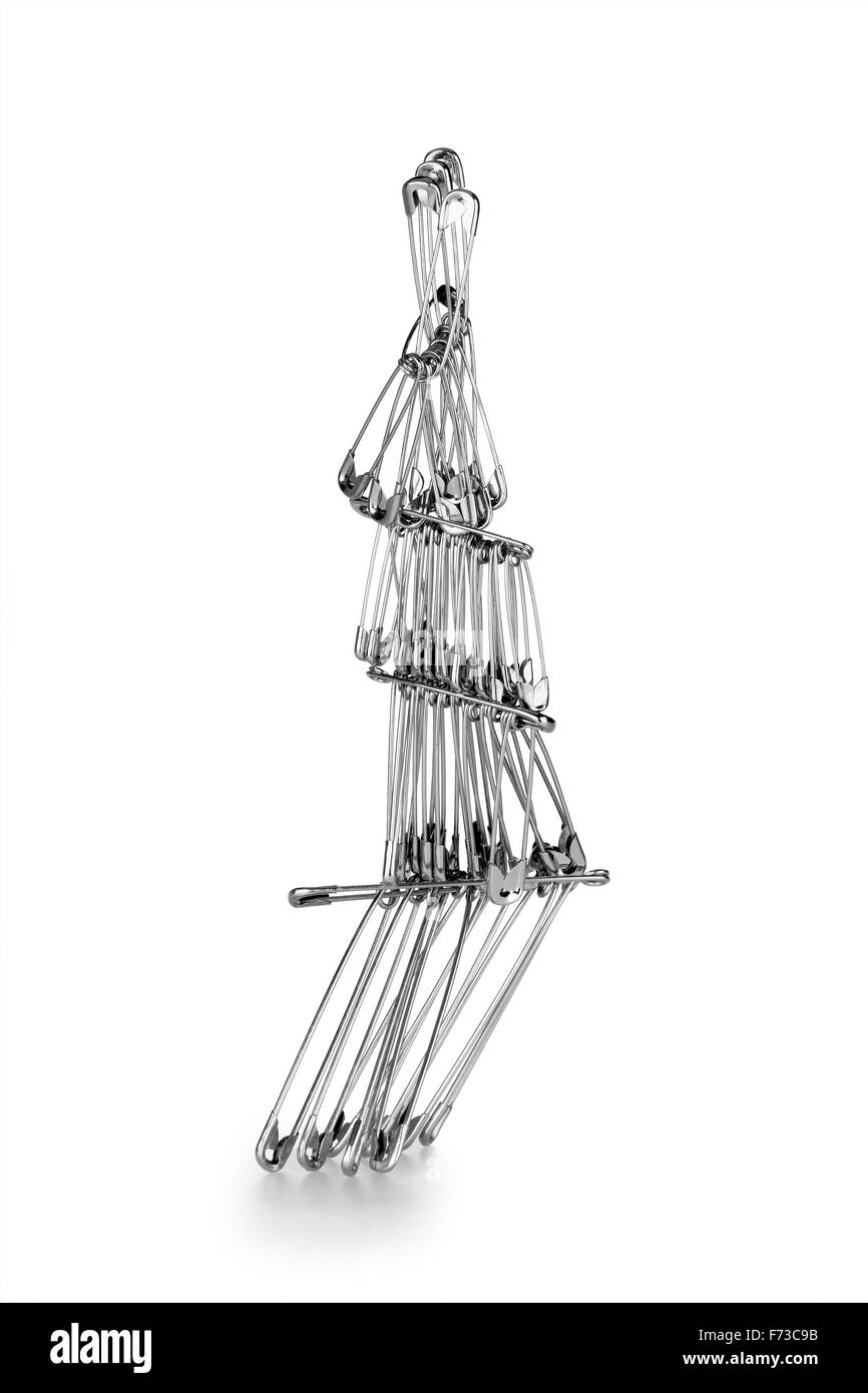 metal safety pins Stock Photo Alamy