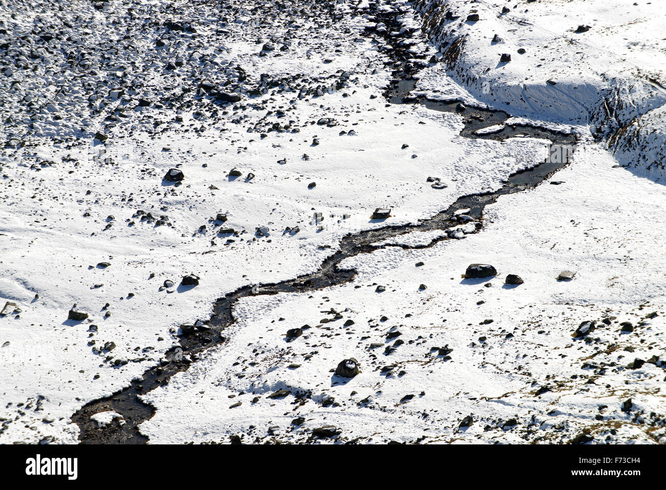 Mountain river in winter Stock Photo - Alamy