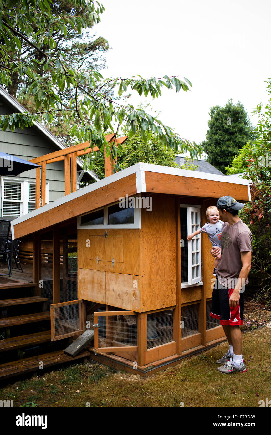 From small, homemade structures to large, elaborate homes, chicken