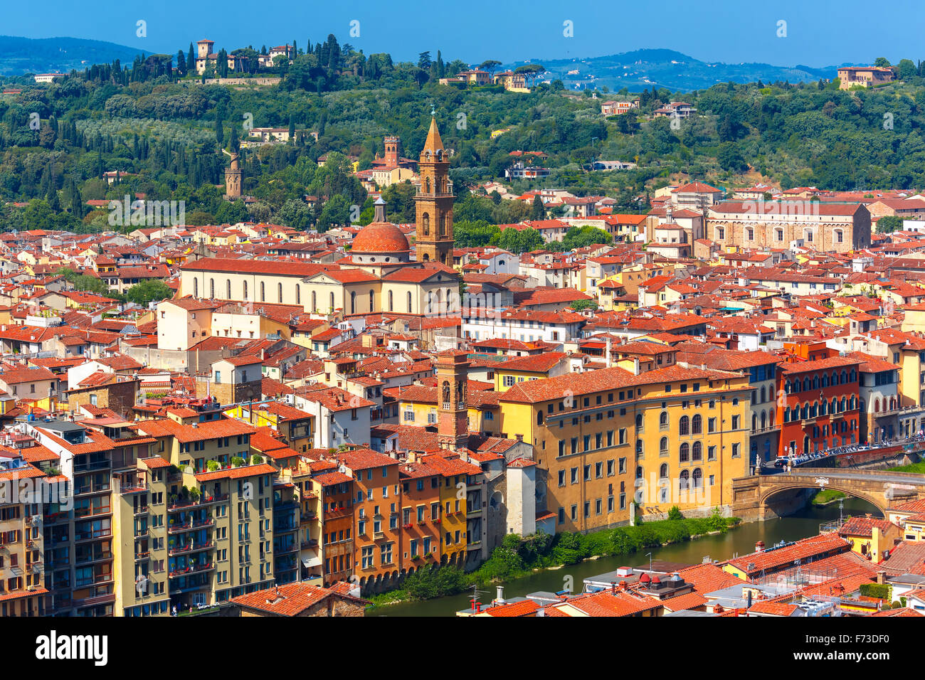 Oltrarno and Santo Spirito in Florence, Italy Stock Photo