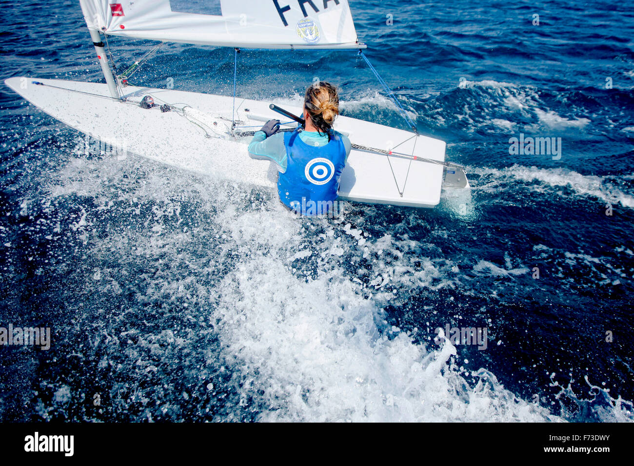 ISAF Sailing World Cup Hyères - Fédération Française de Voile. Laser  Radial, Marie Bolou Stock Photo - Alamy