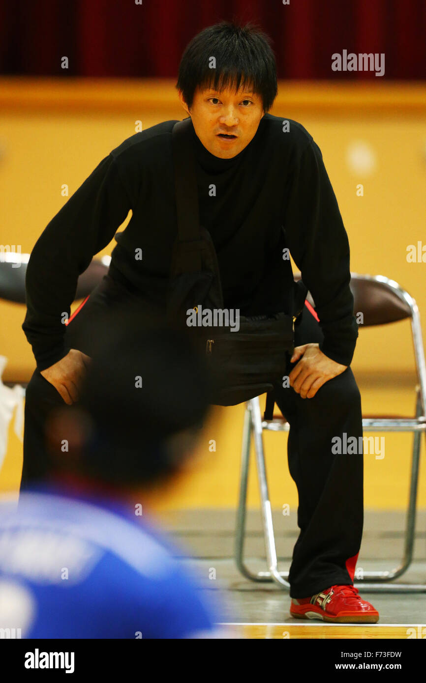 Ohme City general gymnasium, Tokyo, Japan. 21st Nov, 2015. Kyoichi Ichikawa, NOVEMBER 21, 2015 - Goalball : 2015 Japan Goalball Championships at Ohme City general gymnasium, Tokyo, Japan. © Shingo Ito/AFLO SPORT/Alamy Live News Stock Photo