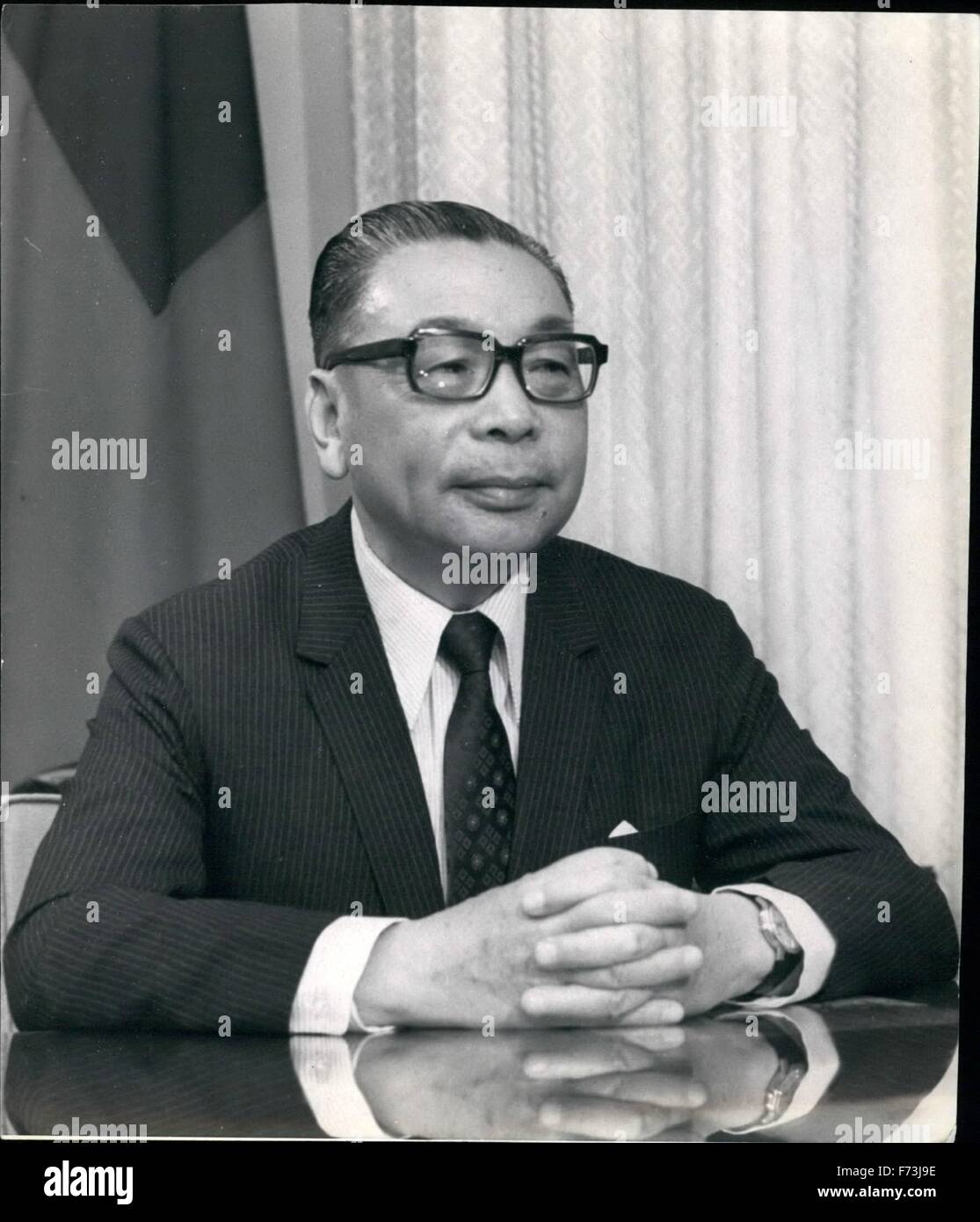 1968 - Premier Chiang Ching-Kuo in his office, Taipei, Taiwan © Keystone Pictures USA/ZUMAPRESS.com/Alamy Live News Stock Photo