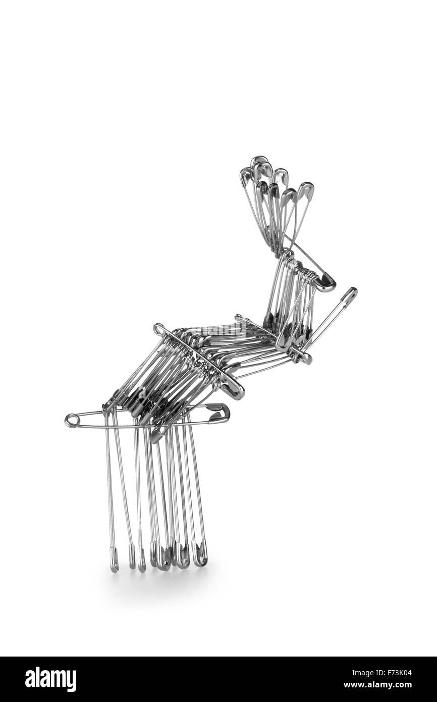 metal safety pins Stock Photo Alamy