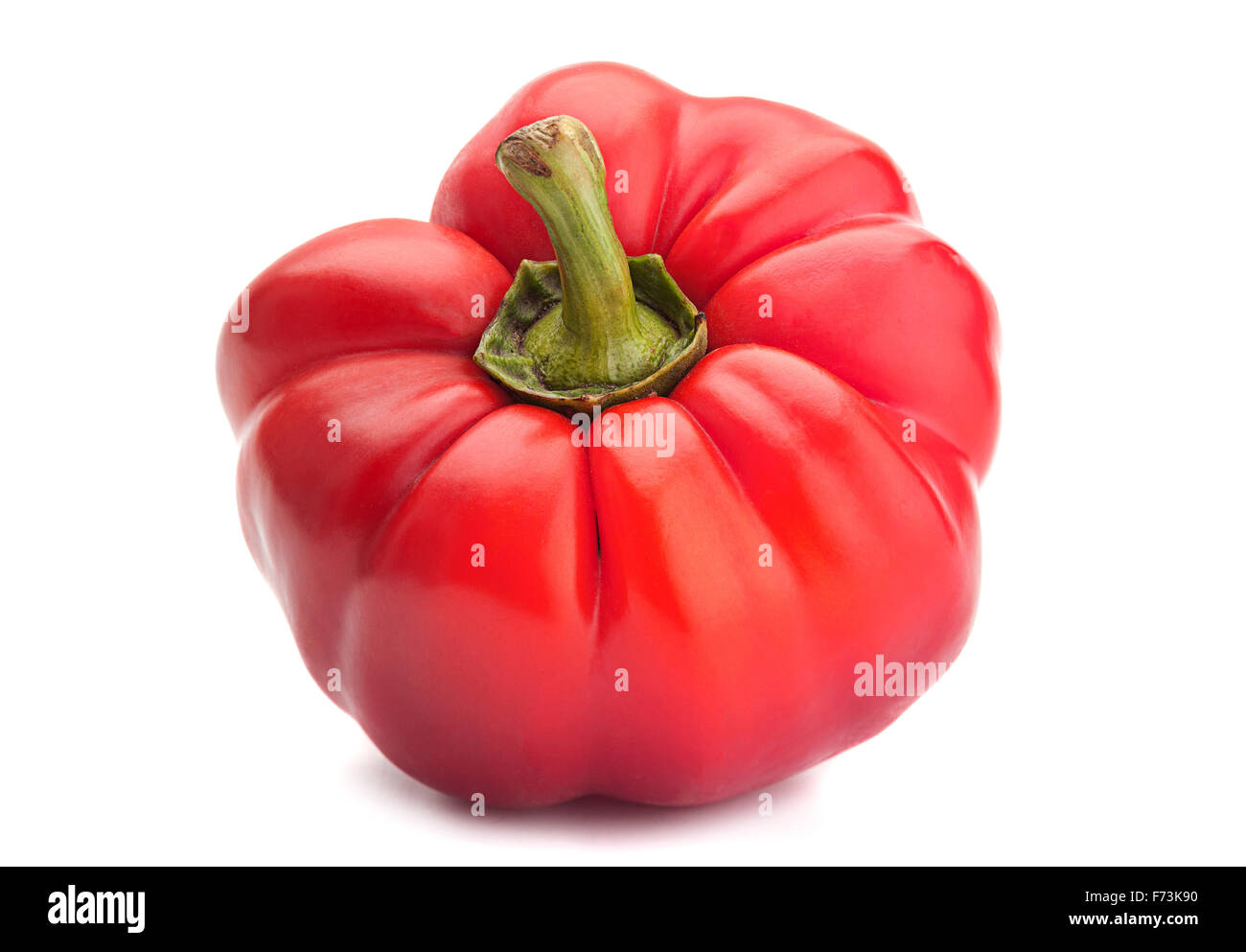 Red pepper vegetable isolated on white background Stock Photo - Alamy
