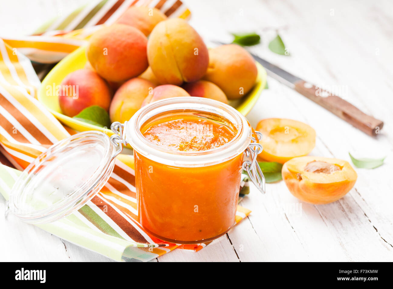 The apricot jam Stock Photo Alamy