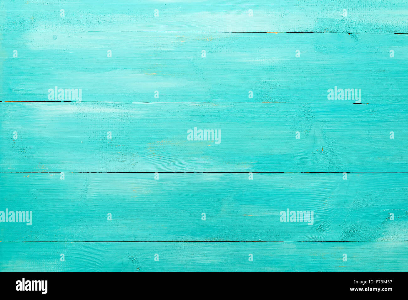 Vintage Turquoise Wood Board Painted Background Stock Photo