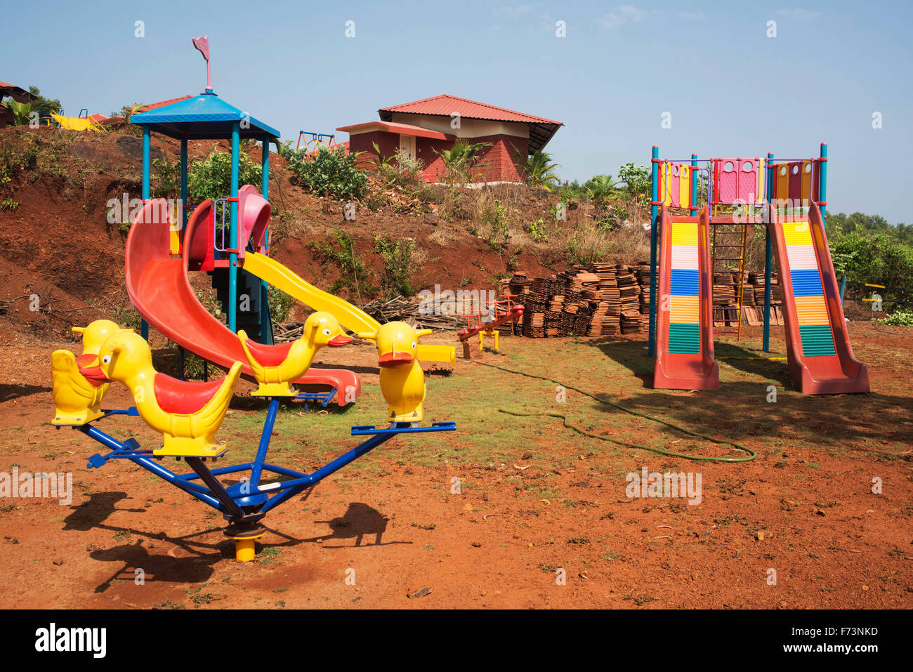 children playground, velneshwar, maharashtra, india, asia Stock Photo