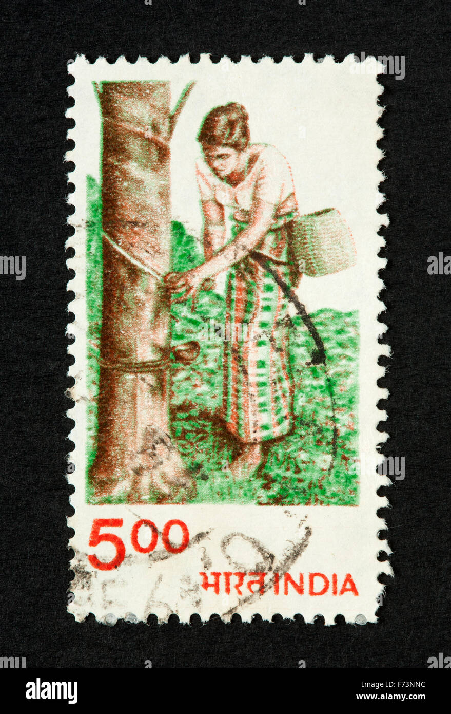 Indian postage stamp Stock Photo