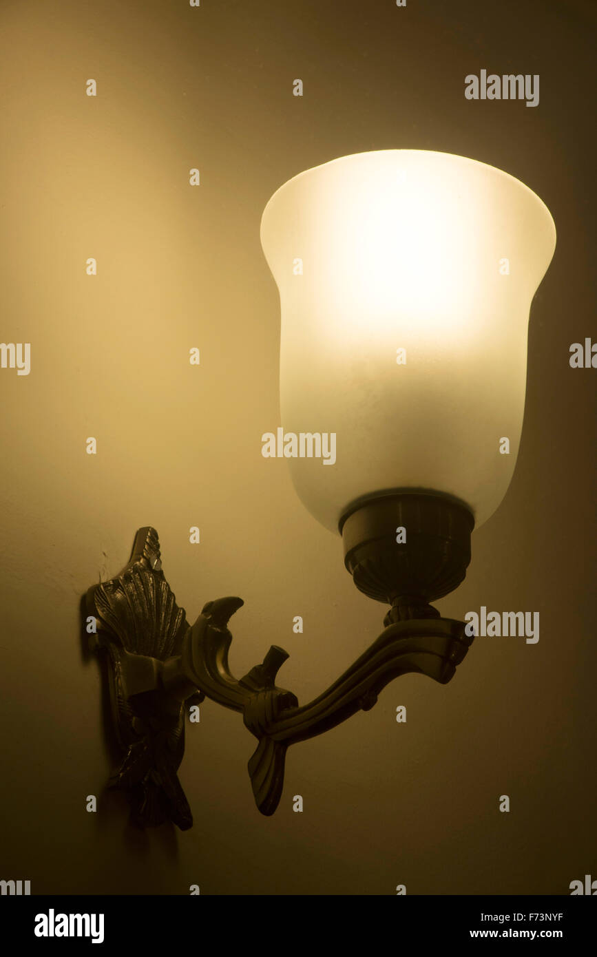 Wall lamp shades, mahabaleshwar, satara, maharashtra, india, asia Stock