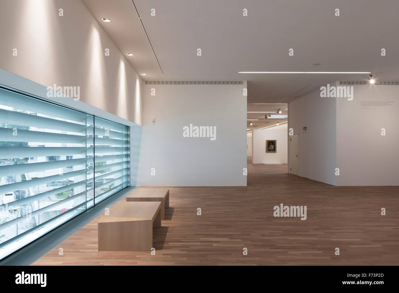 Louvred window in exhibition space. lac lugano art centre, lugano ... Studio design lugano
