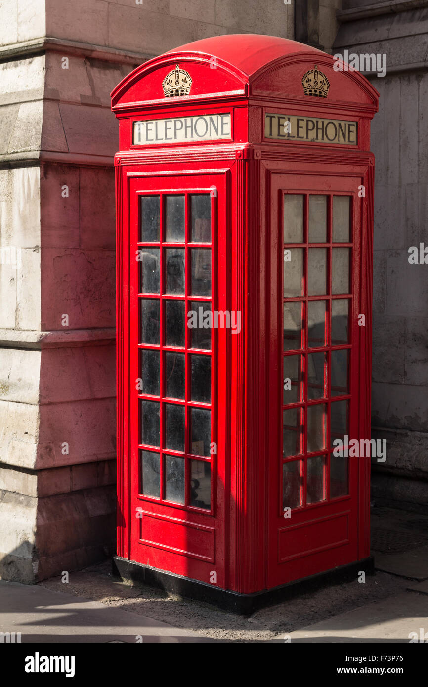 London Red Telephone Box, England Stock Photo