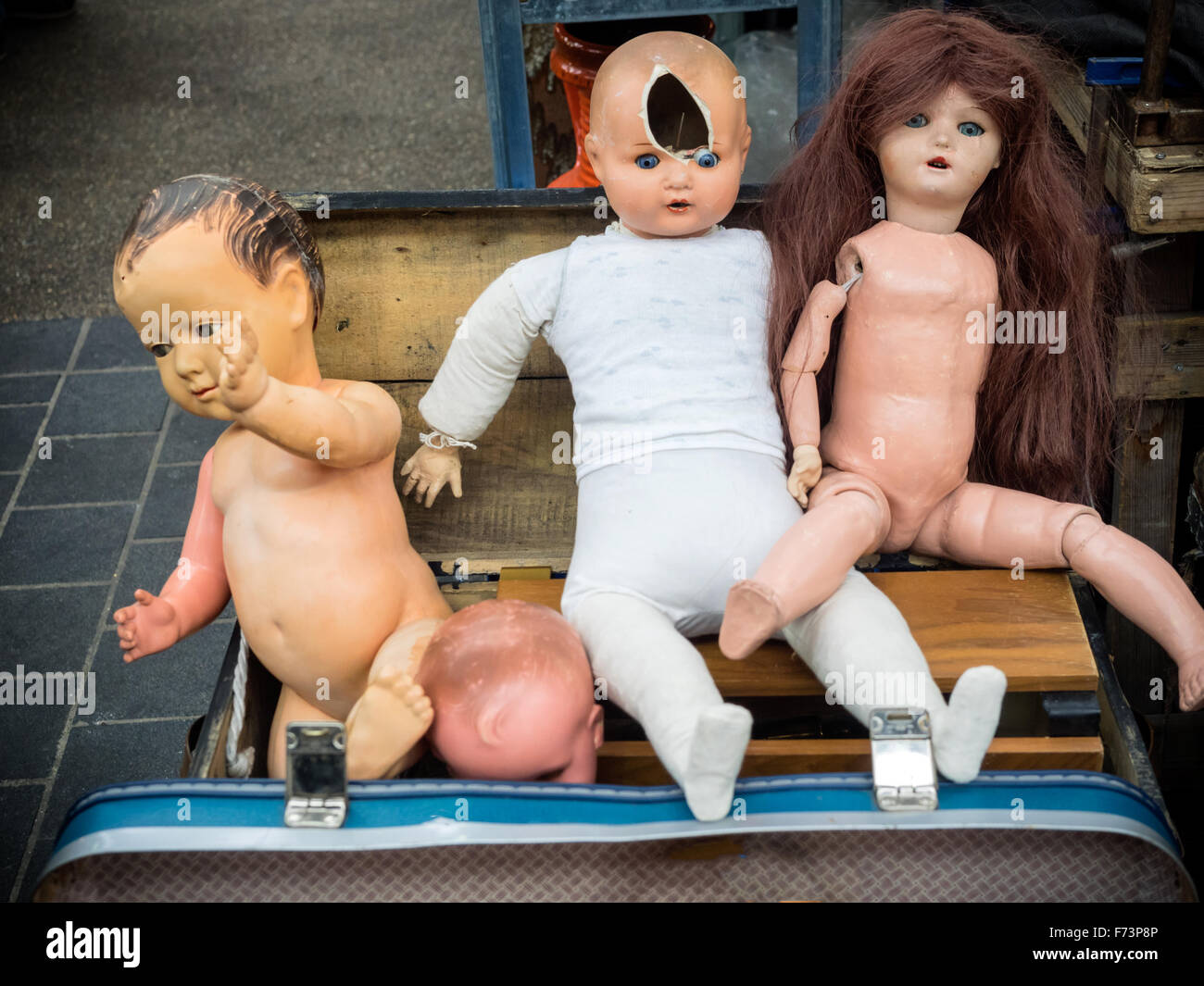 An artfully displayed collection of antique china [bisque] doll parts Stock  Photo - Alamy