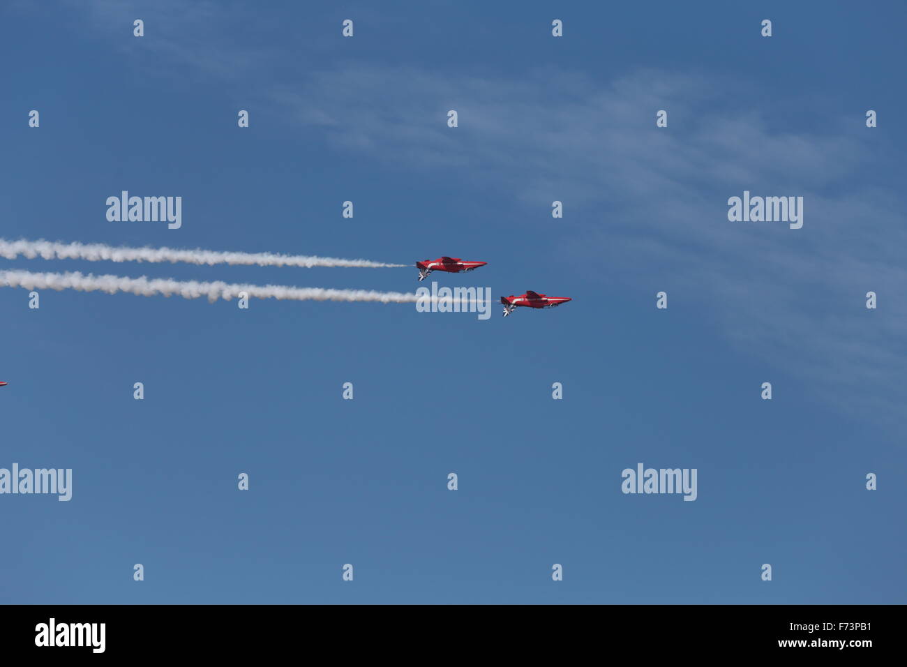 The Red Arrows Aerobatic Display Team, Southport, September 2014 Stock ...