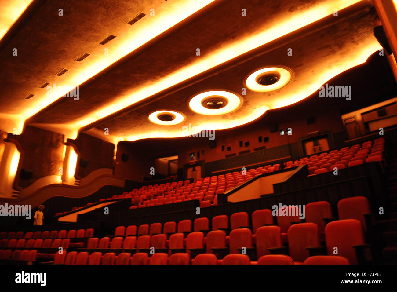 Art Deco interiors, Liberty Cinema, Movie theater, Art Deco, Marine Lines,  Bombay, Mumbai, Maharashtra, India, Asia Stock Photo - Alamy