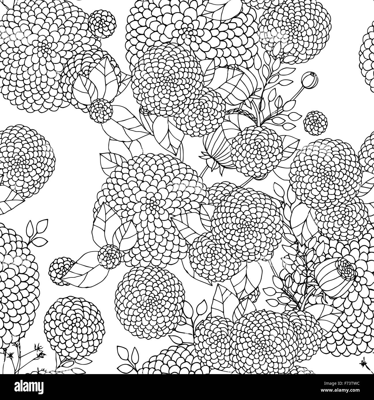 Seamless texture with asters Stock Vector Image & Art - Alamy