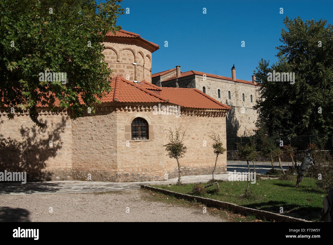 Church of Agia Lavra at Kalavryta village in Greece Stock Photo