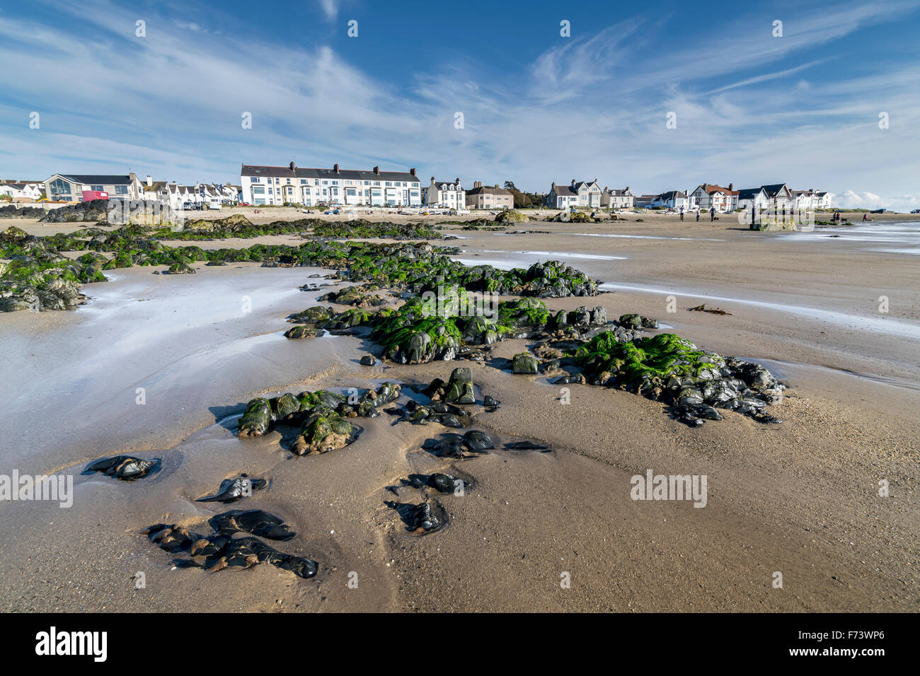 Rhosneigr beach or Traeth Crigyll on Anglesey North Wales Stock Photo ...